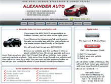 Tablet Screenshot of alexanderauto.ca